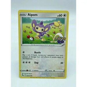 Aipom 056/078 Stamped Pokémon‎ GO Non-Holo Pokémon TCG Mint Unplayed